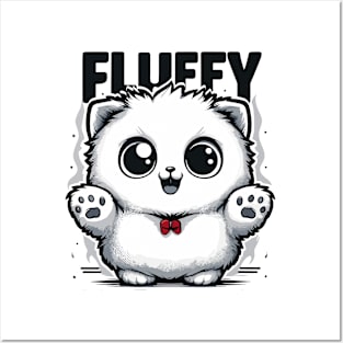 Meet Fluffy Kitten Posters and Art